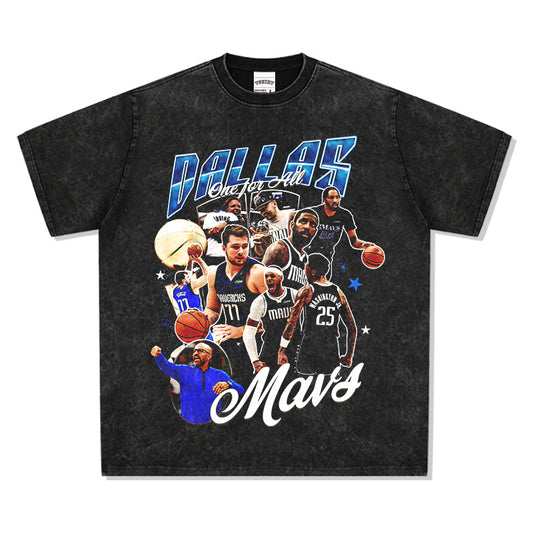 Dallas Mavs Vintage Style Tee